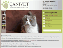 Tablet Screenshot of canivet.pl